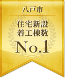 八戸市 住宅新設着工棟数No.1