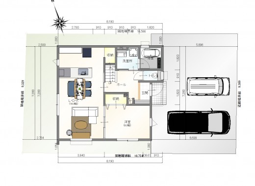 プラン例　配置図